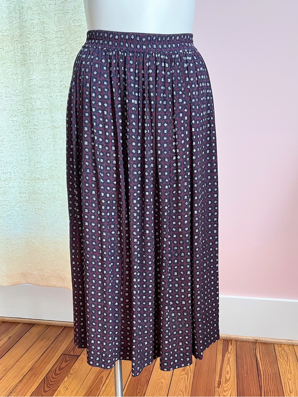 90s Rayon Skirt